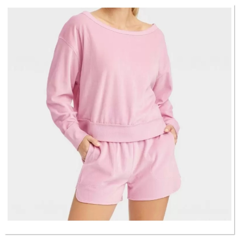 Women’s Velour Relaxes Fit Sweatshirt Joylab